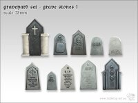 Friedhof Set - Grabsteine 1