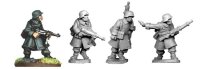 German NCO´s and LMG in Greatcoats