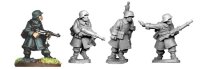 German NCO`s and LMG in Greatcoats