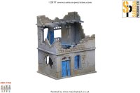 20mm North African House - Two Storey - Destroyed