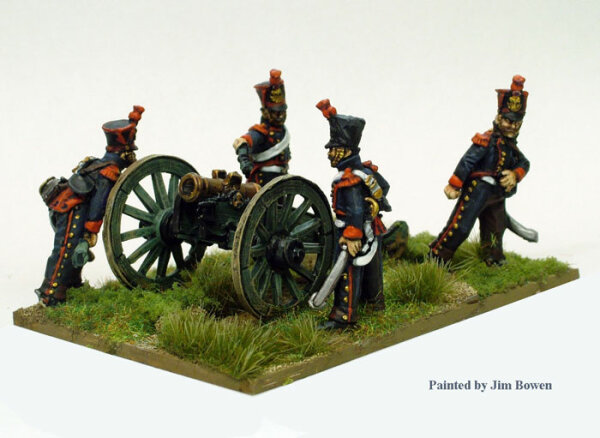 French Line Horse Artillery Firing 5.5in. Howitzer