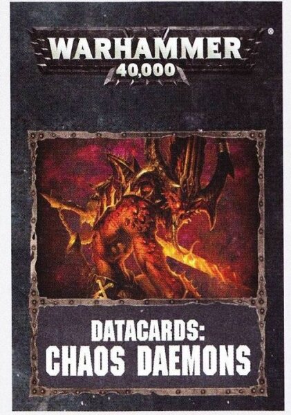 Datacards: Chaos Daemons (English)