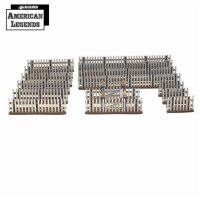 28mm Weathered Wood Picket Fences