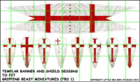 Templar Saga Banner and Shields 1 (Gripping Beast)