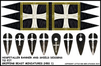 Milites Christi Hospitaller Banners & Shield Transfers