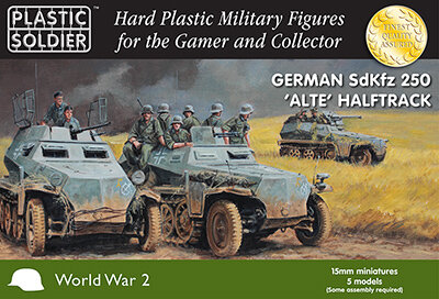 15mm German SdKfz 250 "Alte" Halftrack (x5)