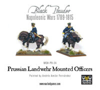 Napoleonic Wars: Prussian Landwehr Officer Mounted (x2)