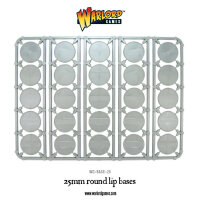 25mm Round Bases - Lipped (x25)