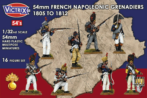 54mm French Napoleonic Grenadiers 1805-1812