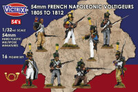 54mm French Napoleonic Voltigeurs 1805-1812