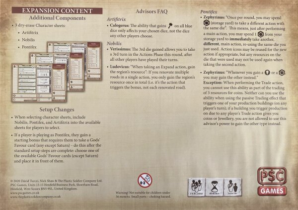 Rome & Roll: Character Board Expansion