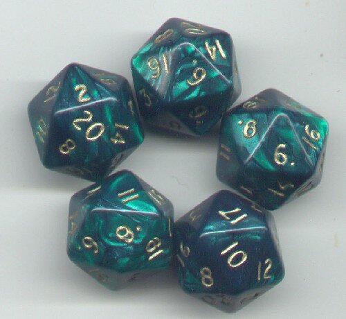 Frostgrave: D20 Dice (x5)