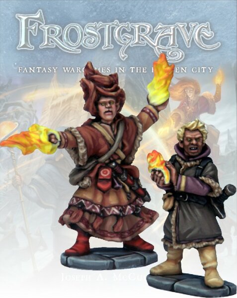 Frostgrave Elementalist & Apprentice