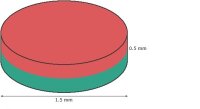 Scheibenmagnet Ø 1,5 mm, Höhe 0,5 mm (x20)