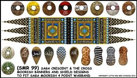 Moorish Banners & Shield Designs - Gripping Beast