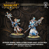 Cygnar Artificer General Nemo & Adept Caitlin Finch