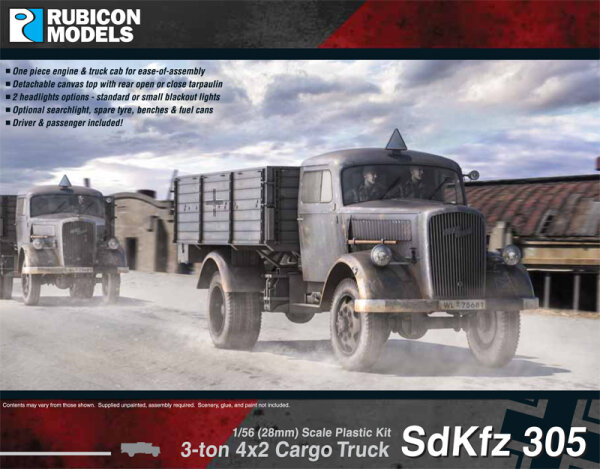 Royal Model 1/35 Opel Blitz 3Ton 4x2 Cargo Truck Update Set – For Tamiya Kit #600 – Resin & PE