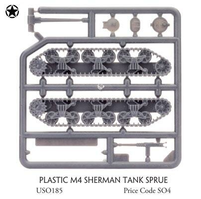 Plastic M4 Sherman Tank Sprue