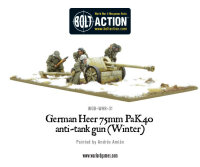 German Heer 75mm PaK Anti-tank Gun (Winter)