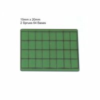 15mm x 20mm Bases - Green (x64)