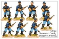 American Civil War: Dismounted Cavalry Troopers Advancing